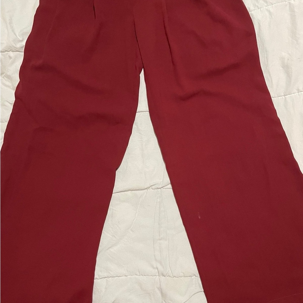 Forever 21 Red Wide Leg Pants